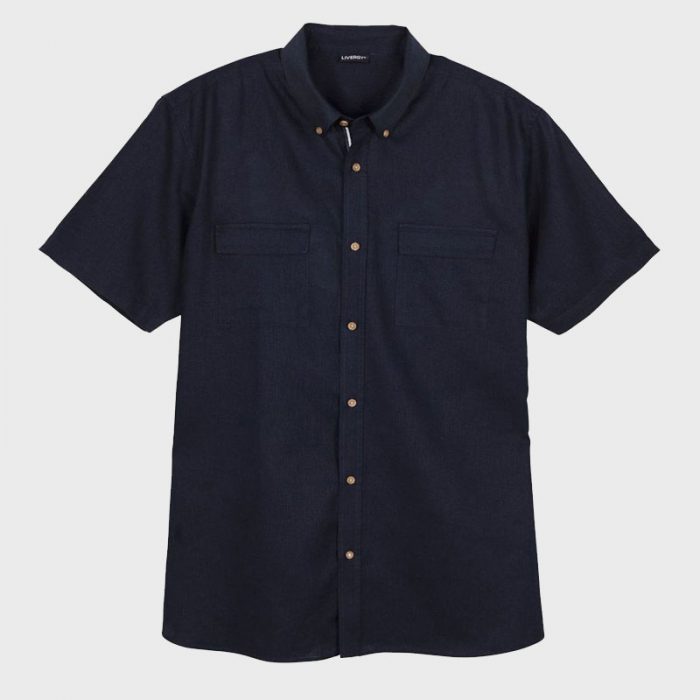 پیراهن مردانه آستین کوتاه لیورجی مدل li132  | فروشگاه اینترنتی تی پکس