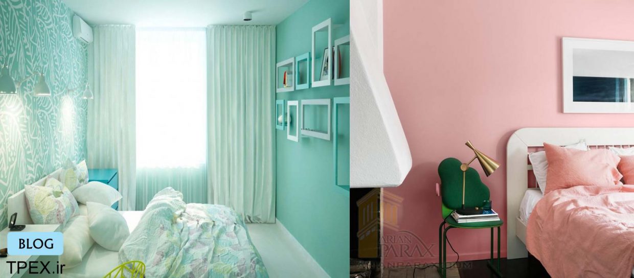 تزئین دکوراسیون اتاق خواب | استفاده از رنگ های ملایم