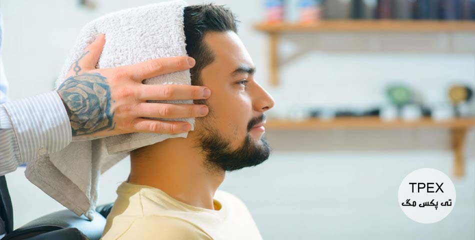 نکات مراقبت از موی آقایان | موهای خود را آرام خشک کنید
