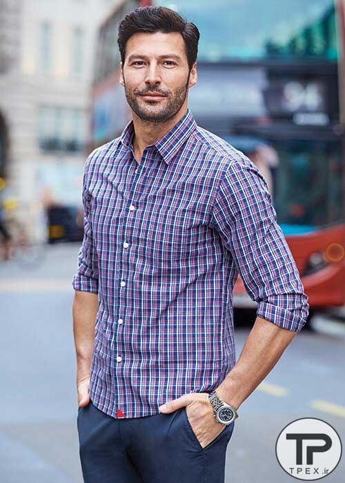 طرح پیراهن مردانه | پیراهن آستین بلند کلاسیک