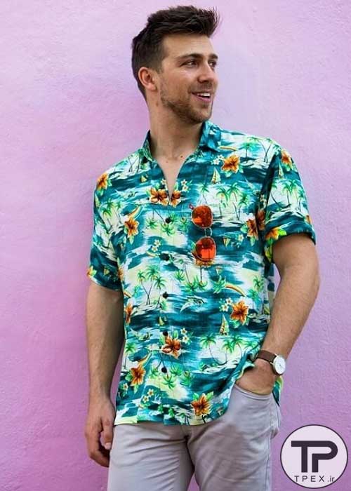 طرح پیراهن مردانه | پیراهن هاوایی